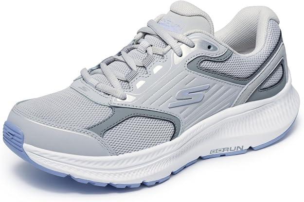 Skechers Women's Go Run Consistent 2.0 Advantage, grey/Purple, 6.5
