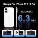 2 x 2 Pack Anti-Reflective Screen Protector for iPhone 17/16 Pro [6.3 inch] | Military Grade 9H Full Edge Coverage Tempered Glass, AR Ultra-HD, Easy Installation Kit, Dynamic Island & Case Friendly