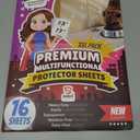 2 x 16Pack - Clear Wall & Door Protector from Dog Scratching - Anti Cat Couch Guard Plastic Sheets, Furniture Self-Adhesive Removable Sticky Tape, Transparent Thick Sofa Scratch Deterrent Frame Cover Film