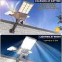 JAYNLT Y-11000W Solar Street Lights Outdoor,850000LM 6500K High Powered Commercial Parking Lot Lights Dusk to Dawn, Waterproof Solar Security Flood Lights for Driveways, Basketball Courts