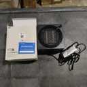 Gaiatop Mini Space Heater, Lightweight PTC Ceramic Fast Heating 500W Energy Efficient for Indoor Use, Overheating & 45 Tip-Over Protection, Portable Desk Electric Heaters for Office Home Black