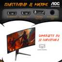 AOC 27 Inch Curved Gaming Monitor FHD 200Hz VA 0.3ms HDR, C27G4H2