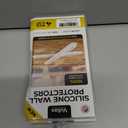 2 x 4 Clear Silicone Wall Protector Strips  Self-Adhesive Door Slam Stoppers & Noise Dampening Bumpers for Cabinets, Car, Toilet Lids, Drawers, Shower  5.5" x 0.7" x 0.2" by Vellax