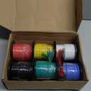 NAOEVO 12 Gauge Wire 180ft, 12 AWG Wire 6 Colors 30ft Each Spool, Flexible Silicone Tinned Copper Electrical Cable, Wiring kit for Breadboard/Automotive/DIY/Battery, 200