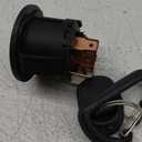 Starter Ignition Switch w/Keys for John Deere L100 L105 L107 L108 L110 L111 L118 L120 L130 125 135 145 155c 190c G110 Tractor Riding Mowers - 4 Key Positions w/Headlight - Free Carabiner