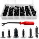 2 x 146PCS Auto Body Clips Nylon Bumper Shield Retainer Clip, Fender Flar, Blind Rivet & Rocker Moulding Clips, with Fastener Remover