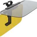 Sun Visor Car Big Sun Visor HD Dazzling Glasses Driving Folding Flip Down Mirror Spring Clip Day Night Anti-glare Clear View Visor Sunshade