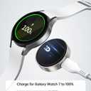 2 in 1 USB C/A Charging Cable for Samsung Galaxy Watch Charger60W Type C to C Fast Charging Nylon Braided Cord for iPhone 17 S25 Ultra Travel Essentials for Samsung Watch 8/7/Ultra/6 Classic/5 Pro/4