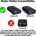 Radar Holder for Uniden R1 or R3 Compatible with Tesla Vehicles (V5 Platform)