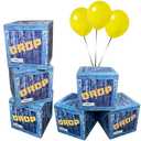 12 Pcs Video Game Drop Party Boxes Birthday Decorations, 7.5 Inch Video Game Centerpieces Drop Boxes for Boys Gamer Gaming Birthday Party Supplies Favors