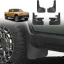 BestEvMod Mud Flaps Splash Guards Compatible with Rivian R1T 2022-2025 2026 Accessories Splash Fender Winter Vehicle Sediment Dirt Protection Set of 4 No Need to Drill Holes (Standard version)