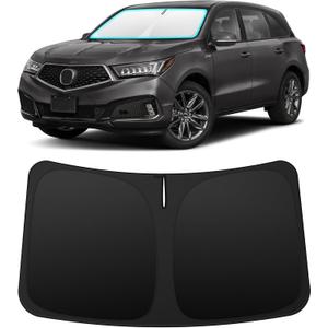 INSAUTO Custom Fit Windshield Sun Shade Accessories for Acura MDX 2014-2020, Foldable Front Window Sunshade, UV & Heat Reflector, Keeps Interior Cool, Includes Storage Bag