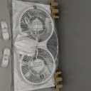 Comfort Zone 9-Inch Smart WiFi Twin Window Fan  3-Speed Dual Blade Fan with App & Voice Control, Reversible Exhaust, Cooling & Circulate Modes, Expandable 23.5" to 37", Bug Screen (White)