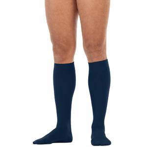 JOBST forMen Compression Socks 20-30 mmHg Knee High, with SoftFit Band, Closed Toe, Navy, X-Large