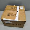 OFLNLL Metal Semi Flush Mount Ceiling Light, White and Gold Industrial Flush Mount, 9 Inch Single Lamp Base Hallway Light Fixtures, Perfect for Entryway Kitchen Laundry Room