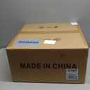 20 Inch Boho Caged Ceiling Fans with Lights Flush Mount, Layered Rattan Ceiling Fan with Light Remote Control with Reversible 6 Speeds for Bedroom, Nursery, Living Room, E12 Base, Indoor