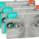 glens Unisex Armless Reading Glasses - 3 Readers in +2.0 Classic Pack- Emergency Lightweight Pocket Ultra Thin Readers - Reading Glasses Men & Women