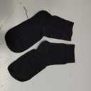 FGZ Women Thin Cotton Socks Soft Cozy Socks Cute Ankle Crew Socks 5 Pairs (Black, M)