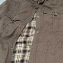 Flygo Mens Flannel Lined Shirt Jacket Lightweight Snap Button Western Jacket Rugged Outdoor Cowboy Shirts Jackets, M