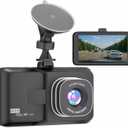 3-inch Dash Cam for Cars, 1080P HD car Camera, Wide-Angle Driving Recorder with Night Vision, Loop Recording, Video Motion Detection