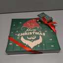 Advent Beauty Calendar for Adults 2025 Rinse & Robust Beard Care Kit Christmas Gifts for Men Skincare Beauty Advent Calendar for Men Christmas 24 Days Countdown Calendar Beard Care Grooming (Green)