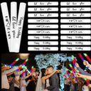 Glooglitter 60 Pcs Wedding Glow Sticks LED Foam Sticks Bulk Light up Baton Light Sticks Wedding Party Favors Wedding Dance Floor Props Glow Wands for Wedding Guests Ceremony Reception, 13.6 Inch