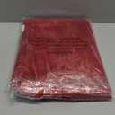 Cloth Place Mats Set of 8 Reusable Rectangular Waterproof Fabric Polyester Washable Wipeable Heat Resistant Jacquard Sparkling Metallic Snowflake for Kitchen Table(Red Gold/13x19 Inch)