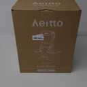 Aeitto Cold Press Juicer with 5.8" Extra Wide Mouth, Juicer Machines, Easy to Clean, Fit Whole Vegetables & Fruits, Professional Slow Masticating Juicers,Self Feeding, High Juice Yield (Black)