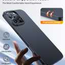 TORRAS Magnetic Slim Fit for iPhone 16 Pro Max Case with Stand, Ultra-Thin 16 Pro Max Phone Case Compatible with MagSafe, Built-in Stash Stand, Light Anti-Scratch Matte Hard PC 6.9 inch, Black