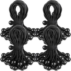 100 Pcs 6 Inch Ball Bungee Cords Tarp Tie Downs Bungee Cords with Balls Heavy Duty Outdoor Tarp Straps for Canopy Shelter Camping Cargo Tent Poles UV Resistant