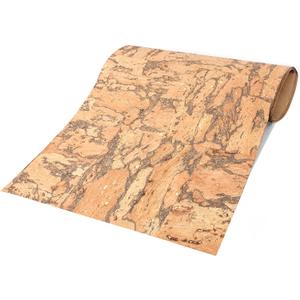 Peel and Stick Wood Wallpaper, Self-Adhesive Contact Paper, Made of Real Cork, Removable Textured 3D, 16.5"x118.1" (Cedar)