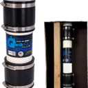 Fernco QwikFix Broken Pipe 3" Coupling Repair Kit for Plastic, Cast Iron and Steel Pipes in Black