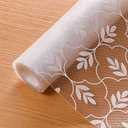 Cooyes Shelf Liners for Kitchen Cabinets Waterproof & Oil-Proof Kitchen Cupboard Mats Non-Slip Drawer Mats EVA Material Non Adhesive Fridge Liner for Shelves（11.8" W x 236" L）