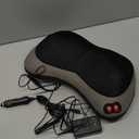 Papillon Shiatsu Back Massager with Heat, Deep Tissue Massage Pillow for Neck,Shoulder,Foot & Lower Back Pain Relief,Electric Kneading Massager for Home, Office, Car-Gifts for Mom, Dad, Men, Women (Gray)