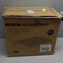 OhGeni 18" Luxury Air Mattress Queen with Built-in Pump, Silk Foam Topper Inflatable Bed for Superior Comfort, Premium Blow-Up Mattress for Home & Guest, Easy Setup, Extra Support, Black