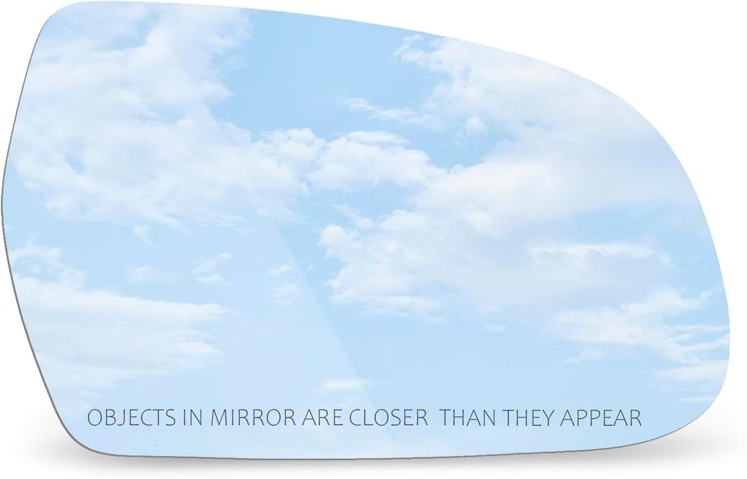 TOEMIRR Mirror Glass Passenger Right Side fit for 2011-2013 Audi A3 Quattro 2010-2016 A4 2010-2017 A5 2013-2015 IR S5 2010-2016 S4 2011-2017 S5 with Adhesive Convex No Backing Plate