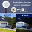 Karjoefar LED Barn Light, Dusk to Dawn Outdoor Lighting with 120W 15000LM 6500K Daylight, IP65 Waterproof Outdoor Security Lights for Garage Yard Street Warehouse Use