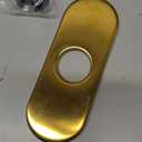 GENBONS Gold Bathroom Faucets, Modern Single Handle Brushed Gold Vanity Sink Faucet 1 Hole with 3 Hole Deck Plate, Rv Sink Camper Farmhouse Bathroom Utility Remodel Faucet