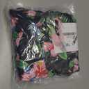 uideazone 3 Piece Bathing Suits for Girls Dry Quick Hawaiian Tropical Style Swimsuit with Shorts Flower Racerback Tankini Swimwear Sets 10t -11t