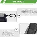 Portable Ultralight Travel Stool Camping Chair Fishing Stool - Gray Carbon Steel and Keychain, Handbag Style Pocket Foldable (Medium, Grey)