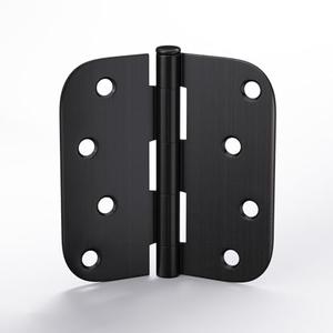 6 Pack goldenwarm 4 inch Oil Rubbed Bronze Door Hinges Exterior Door Hinges - Residential Hinges for Interior and Exterior Doors, 5/8" Radius Corners, Iron