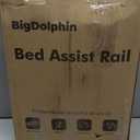 Bed Rails - ASTM Approved Adjustable Bed Cane with Motion Sensor Light, Non-Slip Ergonomic Handle & Storage Pocket, 350LBS Stable Bed Assist Rails for Seniors, Tool-Free (Medium)