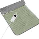 Heating Pad for Full Body Pain Relief 6 Heat Levels 4 Timers Soothes Back, Waist, Neck & Leg Aches Moist Machine Washable Holiday Wellness Gift
