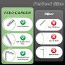 FEED GARDEN 7 Inch Tent Stakes 50 Pack Yard Inflatable Stakes for Outdoor Decorations Metal Pegs Heavy Duty Garden Hooks Camping Tent Spikes for Canopies, Tarp and Outdoor Christmas Decorations