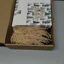 Moinchore 40 Pack Small Christmas Paper Bags with Handles Christmas Goodie Gift Bags with Bow Ribbon 5.5 x 2.4 x 4.7 Inches Xmas Candy Goodies Mini Sack(Watercolor,Xmas Tree)