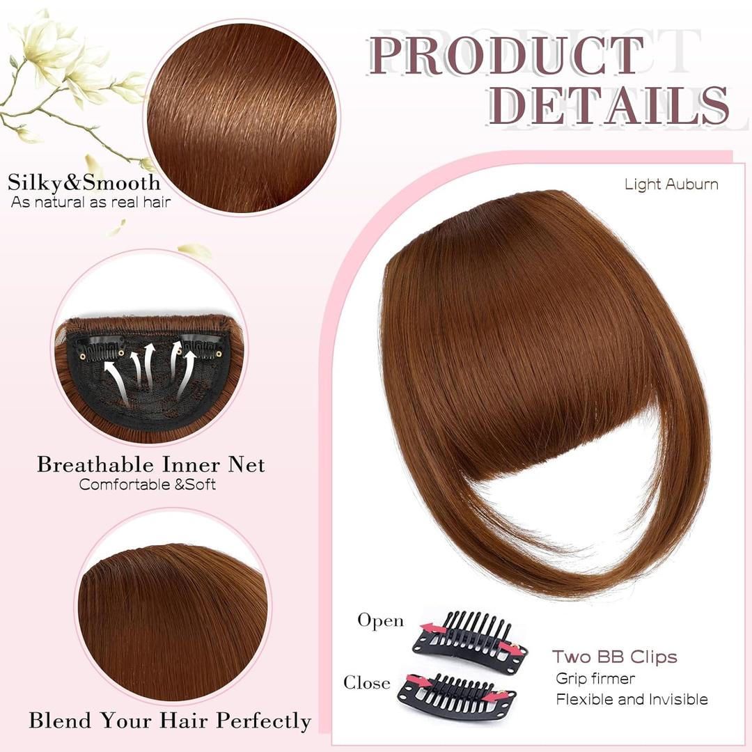 Clip in Bangs,Natural Fake Bangs Hair 99