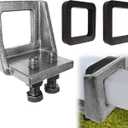 ZNZMAIO 2" Anti Rattle Hitch Clamp, Noise Eliminator and Hitch Stabilizer with Tool-Free Installation, Heavy Duty Design with 2 Silencer Pads for Truck, Trailer Towing