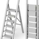 Mayi Plus 6 Step Ladder Foldable, Aluminum, Lightweight Step Stool