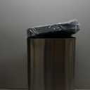 Alpine Stainless Steel Open Top Trash Can 10.5 Gallon - 40L Garbage Can for Kitchen, Bathroom, Office & More with Removable Bin, Brushed Nickel Finish, Space-Saving Slim Modern Design