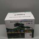 Bird Feeder, 5MP Solar-Powered Smart Bird Feeder with Camera, AI Identifies Birds 10000+, 2.4GHz, Color Night Vision, Instant Notification, Easy to Use, 1.5L Birds Feeders for Outdoor, Yard